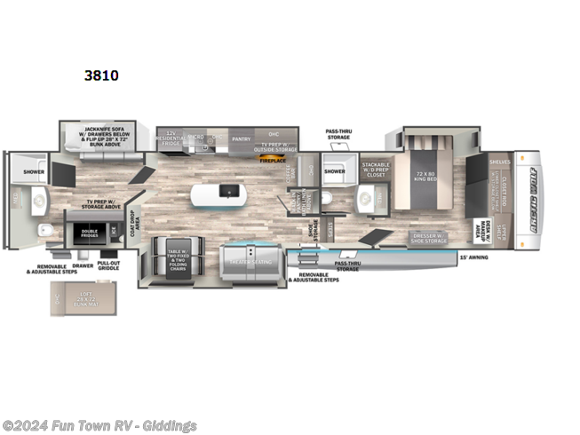 2023 Forest River Cherokee Arctic Wolf Suite 3810 - New Fifth Wheel For Sale by Fun Town RV - Giddings in Giddings, Texas