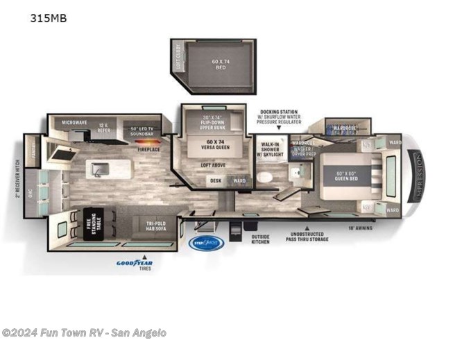 2023 Forest River Impression 315MB - New Fifth Wheel For Sale by Fun Town RV - San Angelo in San Angelo, Texas