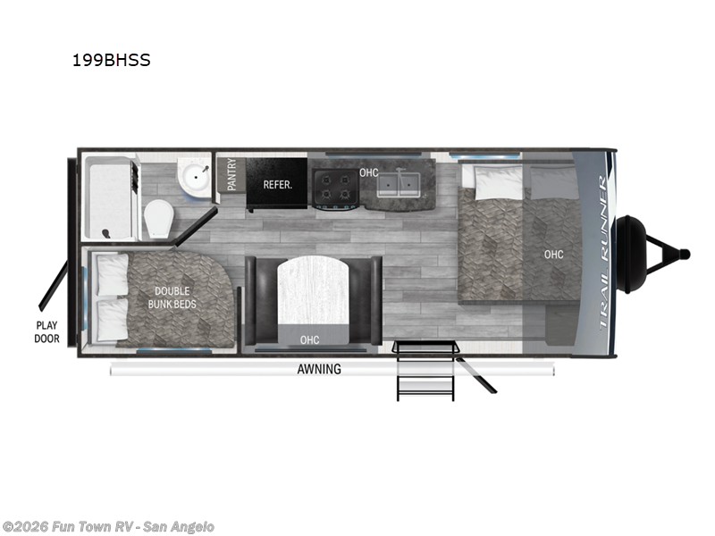 2023 Heartland Trail Runner 199BHSS - Used Travel Trailer For Sale by Fun Town RV - San Angelo in San Angelo, Texas