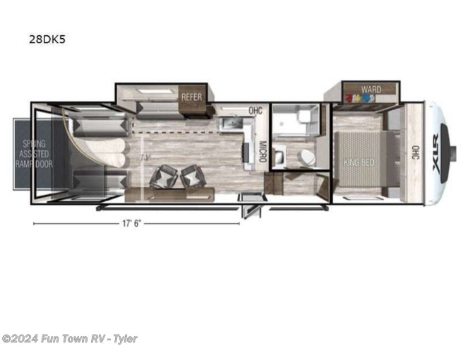 2023 Forest River XLR Nitro 28DK5 - New Toy Hauler For Sale by Fun Town RV - Tyler in Mineola, Texas