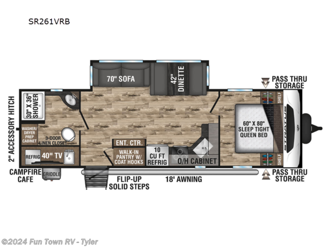 2024 Venture RV Stratus SR261VRB - New Travel Trailer For Sale by Fun Town RV - Tyler in Mineola, Texas