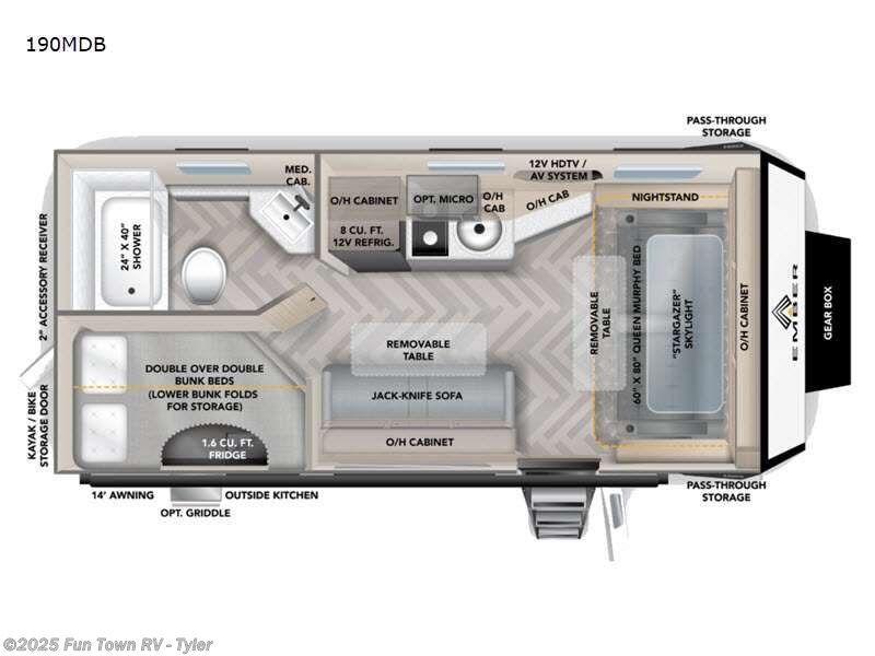 2022 Ember RV Overland Series 190MDB - Used Travel Trailer For Sale by Fun Town RV - Tyler in Mineola, Texas