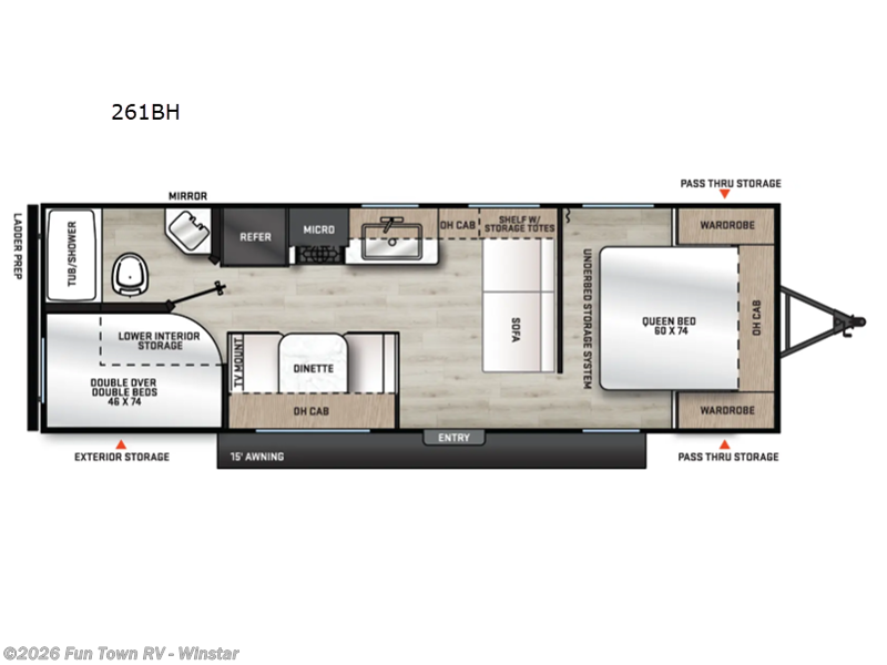 2026 Coachmen Catalina Summit Series 8 261BH - New Travel Trailer For Sale by Fun Town RV - Winstar in Thackerville, Oklahoma