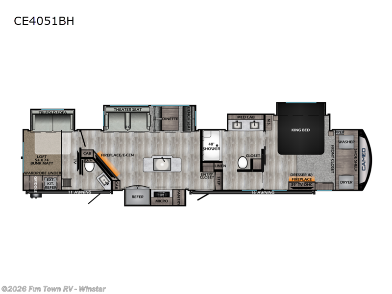 2022 CrossRoads Cameo 4051BH - Used Fifth Wheel For Sale by Fun Town RV - Winstar in Thackerville, Oklahoma features Slideout