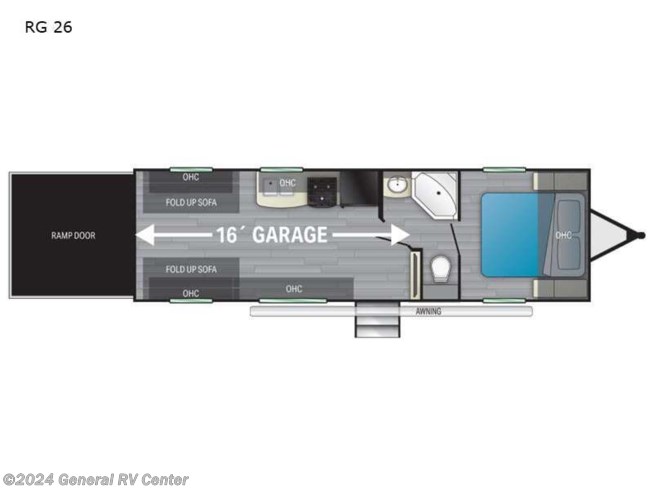 2022 Heartland Pioneer RG 26 - Used Toy Hauler For Sale by General RV Center in Clarkston, Michigan