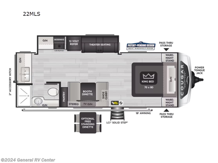 New 2025 Keystone Cougar Half-Ton 22MLS available in Clarkston, Michigan