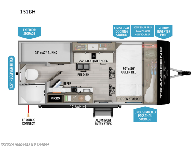 New 2025 Grand Design Transcend One 151BH available in Clarkston, Michigan