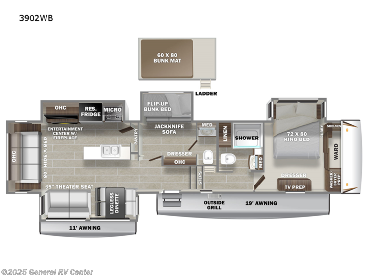 2025 Prime Time Sanibel 3902WB RV for Sale in Ocala, FL 34473 300847