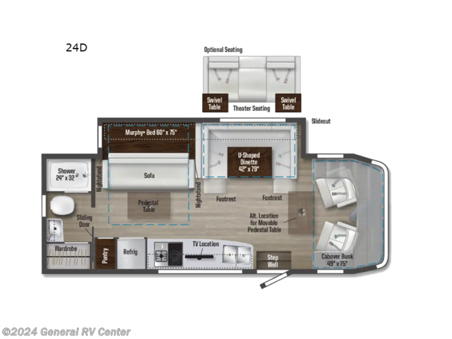 2024 Winnebago Navion 24D - New Class C For Sale by General RV Center in Ocala, Florida