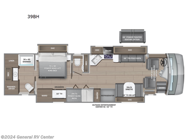2024 Entegra Coach Reatta XL 39BH - New Class A For Sale by General RV Center in Ocala, Florida