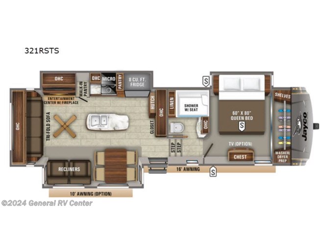 2019 Jayco Eagle 321RSTS - Used Fifth Wheel For Sale by General RV Center in Ocala, Florida