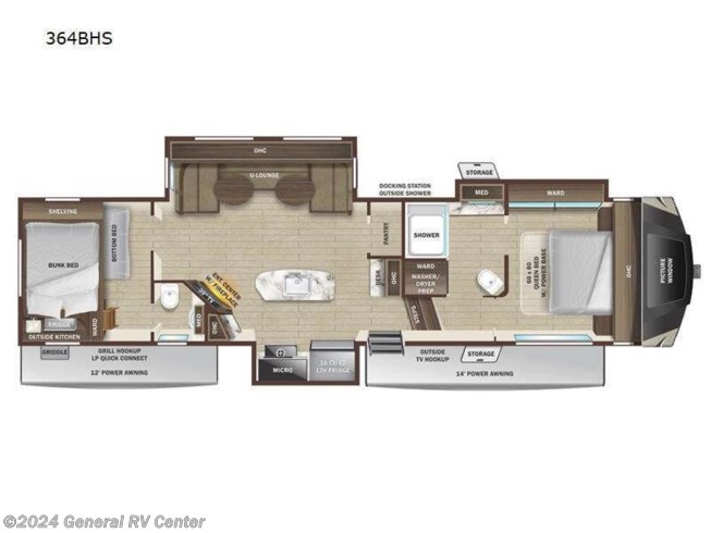 2023 Highland Ridge Roamer RF364BHS - New Fifth Wheel For Sale by General RV Center in Dover, Florida