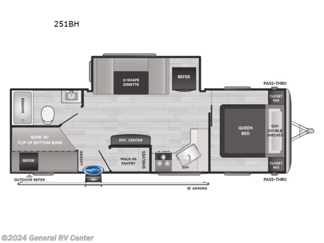2023 Keystone Springdale 251BH - New Travel Trailer For Sale by General RV Center in Dover, Florida