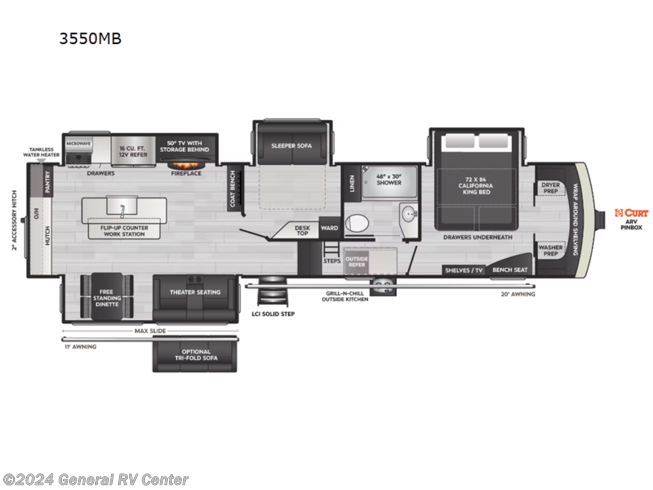 2023 Keystone Arcadia 3550MB - New Fifth Wheel For Sale by General RV Center in Dover, Florida