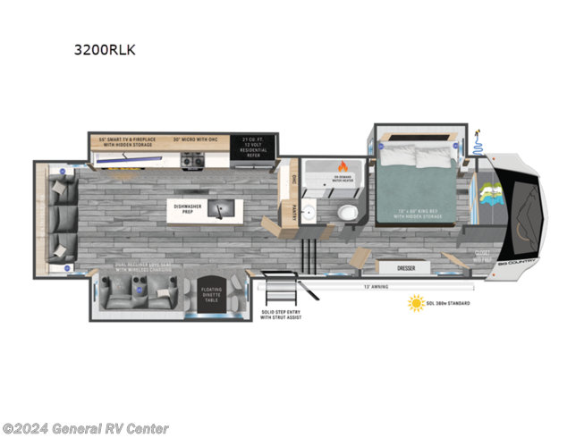 2024 Heartland Big Country 3200RLK - New Fifth Wheel For Sale by General RV Center in Dover, Florida