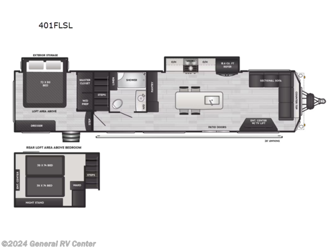 2024 Keystone Residence 401FLSL - New Destination Trailer For Sale by General RV Center in Dover, Florida