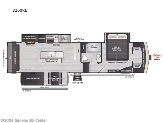 2023 Keystone Arcadia 3260RL - Used Fifth Wheel For Sale by General RV Center in Dover, Florida