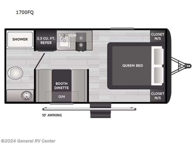 2024 Keystone Springdale Classic Mini 1700FQ - New Travel Trailer For Sale by General RV Center in Dover, Florida