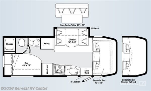 2008 Winnebago Navion 24J-1SL - Used Class C For Sale by General RV Center in Dover, Florida