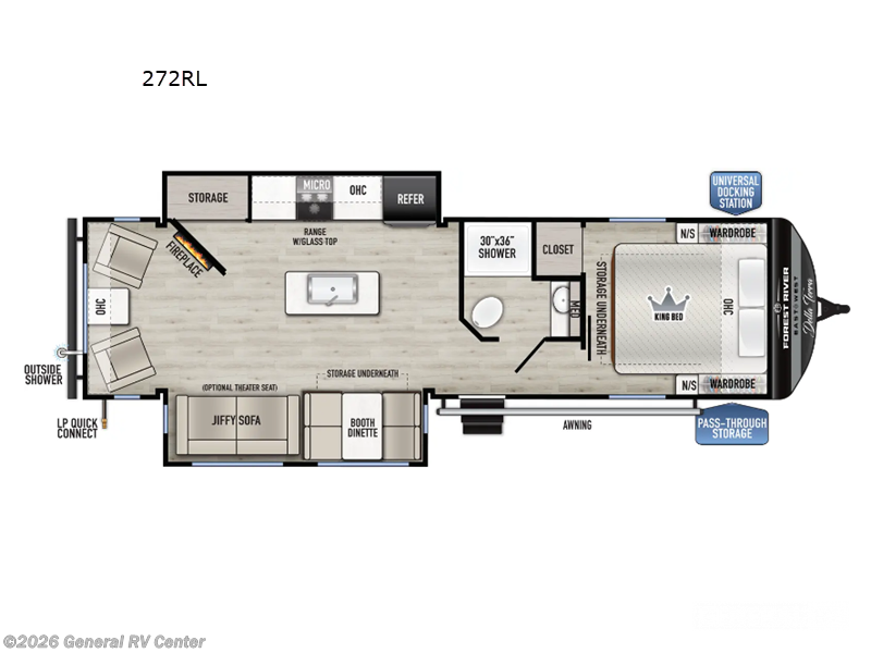 2025 East to West Della Terra 272RL - New Travel Trailer For Sale by General RV Center in Dover, Florida