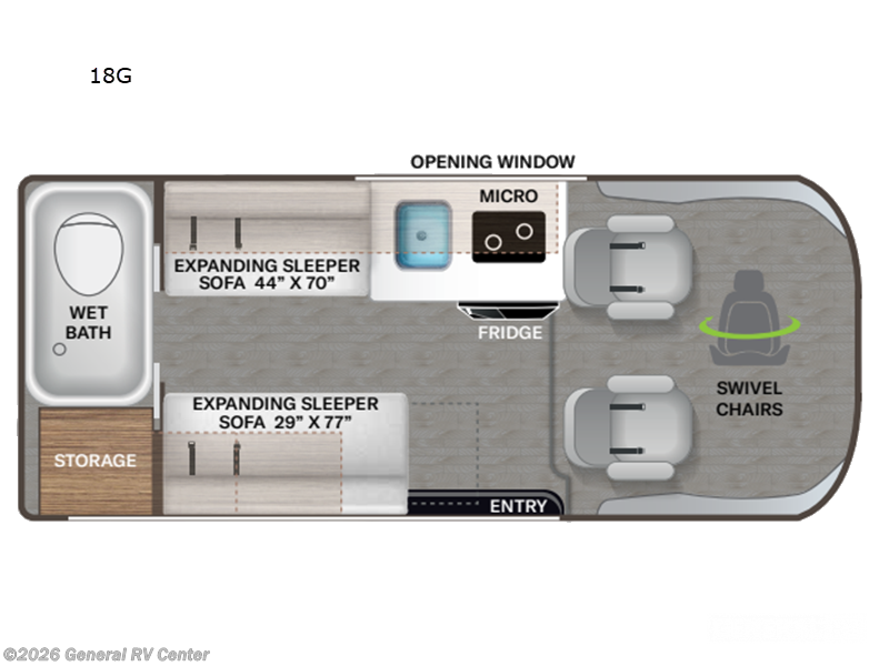 2026 Thor Motor Coach Scope 18G - New Class B For Sale by General RV Center in Dover, Florida