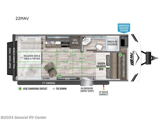 2024 Grand Design Momentum MAV 22MAV - New Toy Hauler For Sale by General RV Center in Draper, Utah