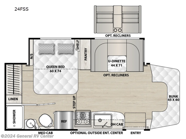 2024 Coachmen Prism Select 24FSS - New Class C For Sale by General RV Center in Draper, Utah