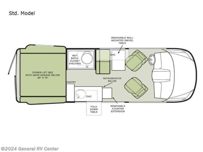 2023 Tiffin GH1 Std. Model - New Class B For Sale by General RV Center in Draper, Utah