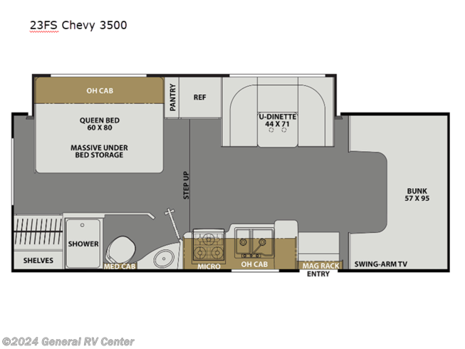 2024 Coachmen Freelander 23FS Chevy 3500 - New Class C For Sale by General RV Center in Draper, Utah