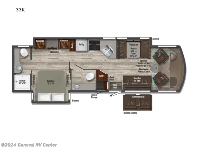 2024 Winnebago Sunstar 33K - New Class A For Sale by General RV Center in Draper, Utah