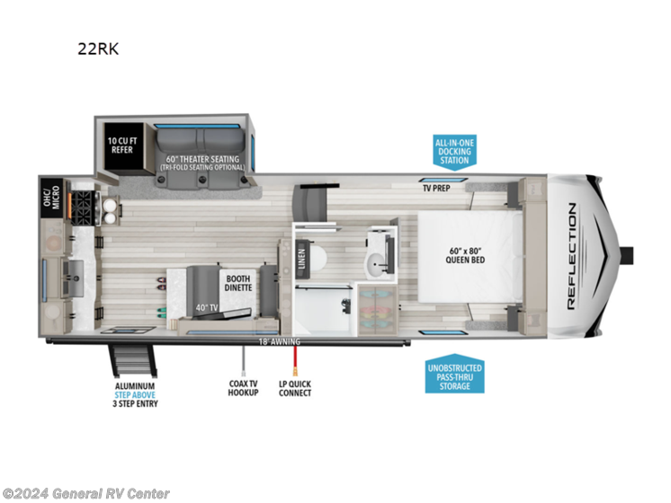 New 2025 Grand Design Reflection 100 Series 22RK available in Draper, Utah