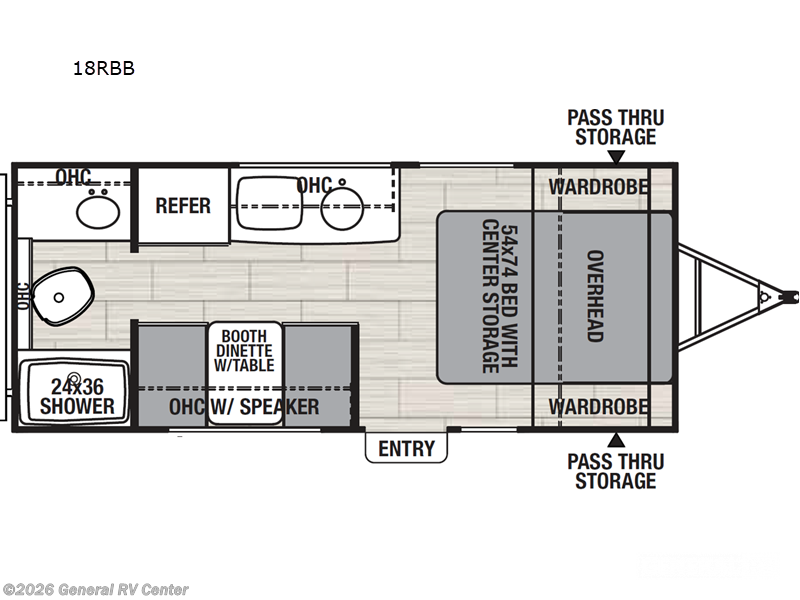 2025 Coachmen Spirit 18RBB - New Travel Trailer For Sale by General RV Center in Draper, Utah