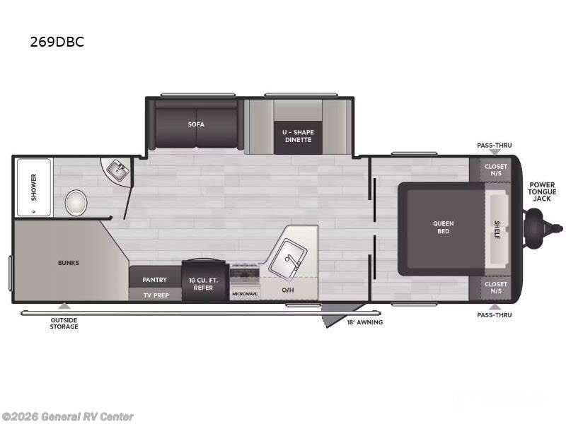 2025 Keystone SPRINGDALE-W 269DBC - New Travel Trailer For Sale by General RV Center in Draper, Utah