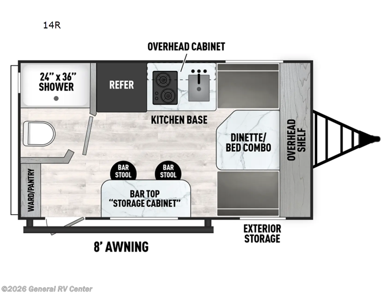 2025 Coachmen Clipper 3K Series 14R - New Travel Trailer For Sale by General RV Center in Draper, Utah