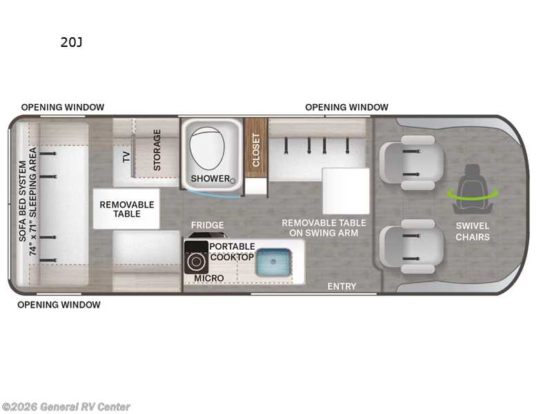 2025 Thor Motor Coach Sequence 20J - New Class B For Sale by General RV Center in Draper, Utah