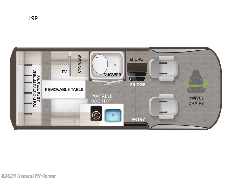 2025 Thor Motor Coach Sanctuary 19P - New Class B For Sale by General RV Center in Draper, Utah