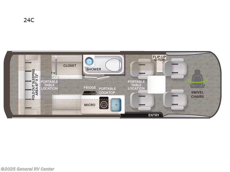 2025 Thor Motor Coach Sanctuary 24C - New Class B For Sale by General RV Center in Draper, Utah