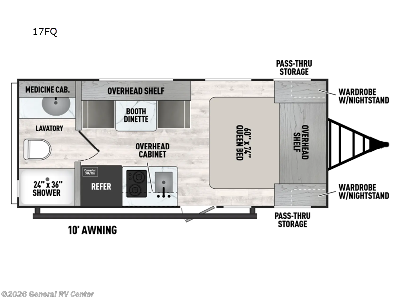 2026 Coachmen Clipper 3K Series 17FQ - New Travel Trailer For Sale by General RV Center in Draper, Utah