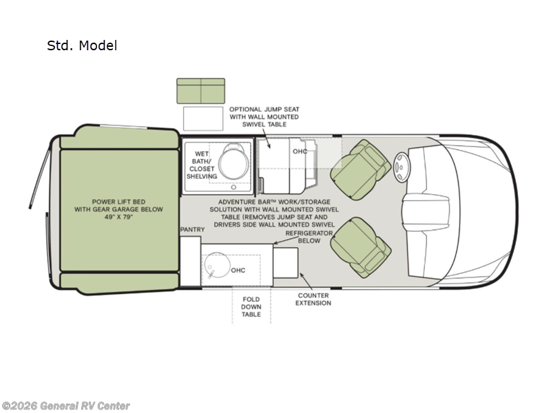 2026 Tiffin GH1 Std. Model - New Class B For Sale by General RV Center in Draper, Utah