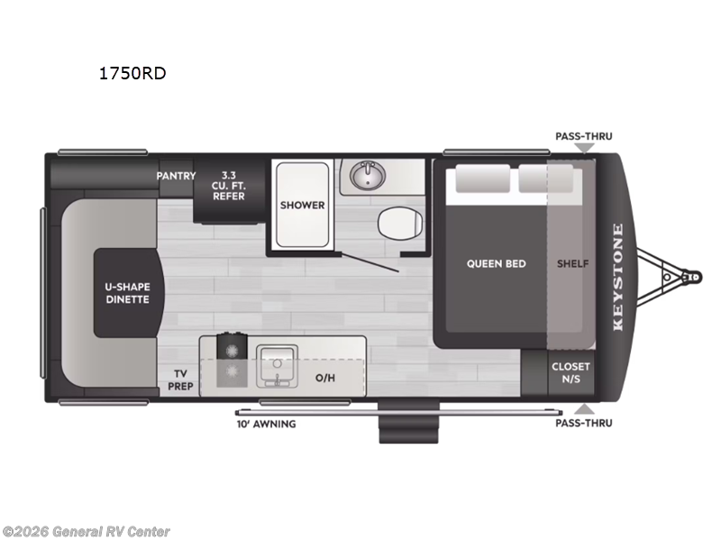 2026 Keystone Springdale Mini 1750RD - New Travel Trailer For Sale by General RV Center in Draper, Utah