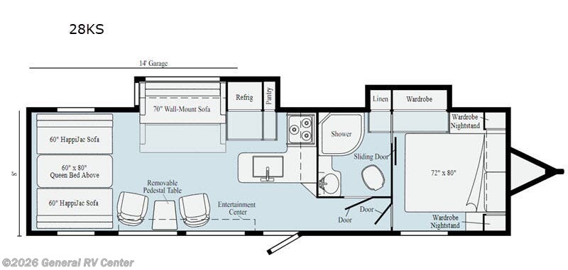 2020 Winnebago Spyder 28KS - Used Toy Hauler For Sale by General RV Center in Draper, Utah features Slideout