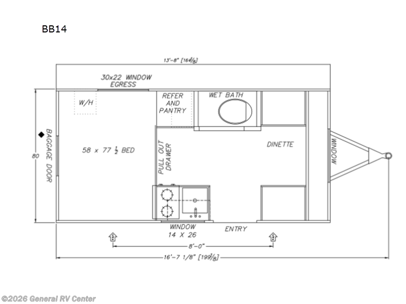 2025 Modern Buggy Trailers Big Buggy BB14 - New Travel Trailer For Sale by General RV Center in Draper, Utah