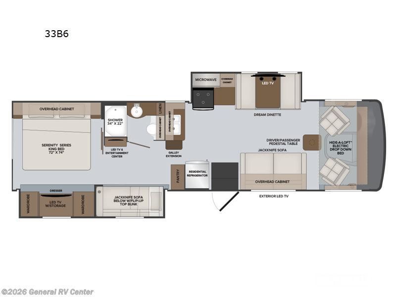 2025 Holiday Rambler Admiral 33B6 - New Class A For Sale by General RV Center in Draper, Utah