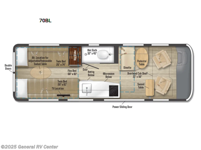 2023 Winnebago Boldt 70BL - New Class B For Sale by General RV Center in Ashland, Virginia