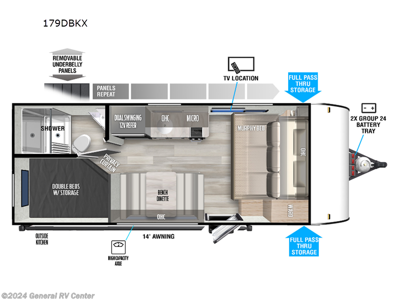 2024 Forest River Salem FSX 179DBKX RV for Sale in Ashland, VA 23005