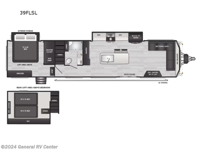 2024 Keystone Retreat 39FLSL - New Destination Trailer For Sale by General RV Center in Ashland, Virginia