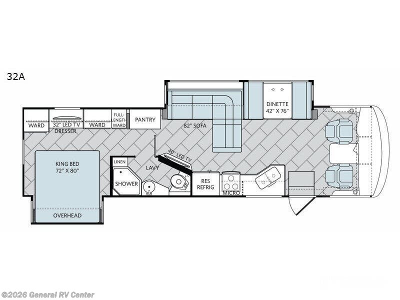 2018 Holiday Rambler Vacationer XE 32A-2SL - Used Class A For Sale by General RV Center in Ashland, Virginia