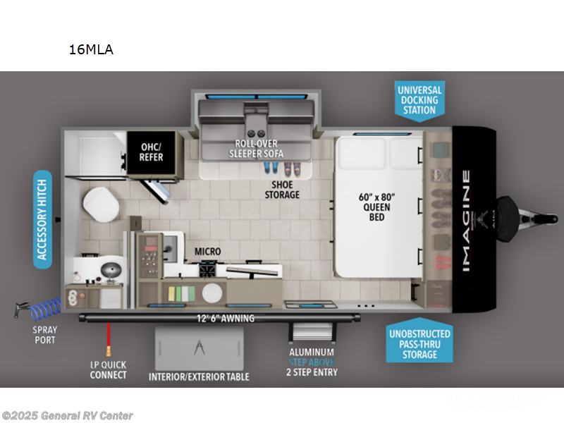 2026 Grand Design Imagine 16MLA - New Travel Trailer For Sale by General RV Center in Ashland, Virginia