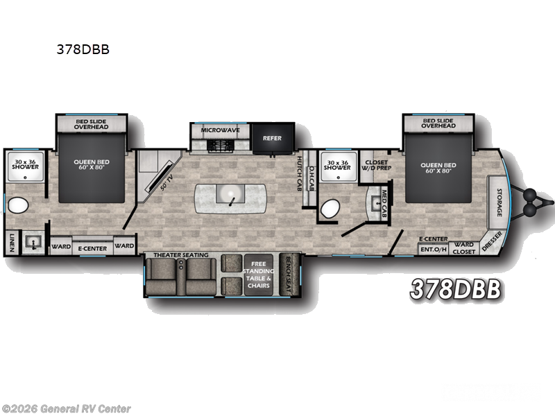 2025 CrossRoads Hampton 378DBB - New Destination Trailer For Sale by General RV Center in Ashland, Virginia