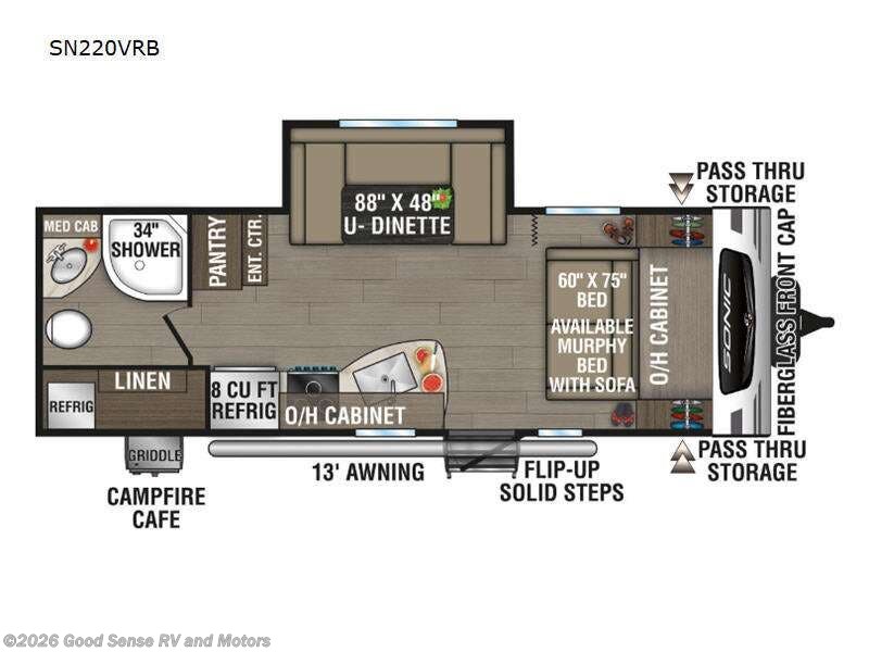 2024 Venture RV Sonic 220VRBX - Used Travel Trailer For Sale by Good Sense RV and Motors in Albuquerque, New Mexico features Slideout